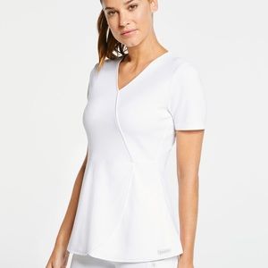 Women's Mock-Wrap Tulip Top